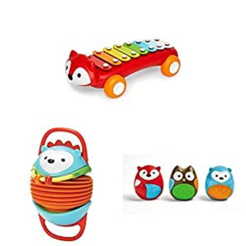 Amazon.com : Skip Hop Baby Musical Toys Set, Explore & More: Egg Shaker Trio, Accordian, & Xylophone : Baby