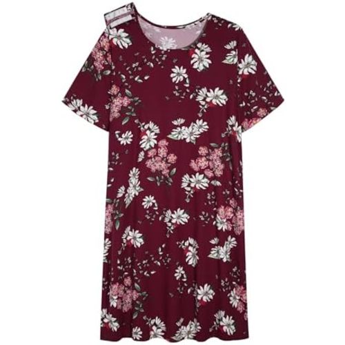 AVIIER Hospital Gowns for Women Open Back Adaptive Clothing Nightgowns Post Shoulder Surgery Dress