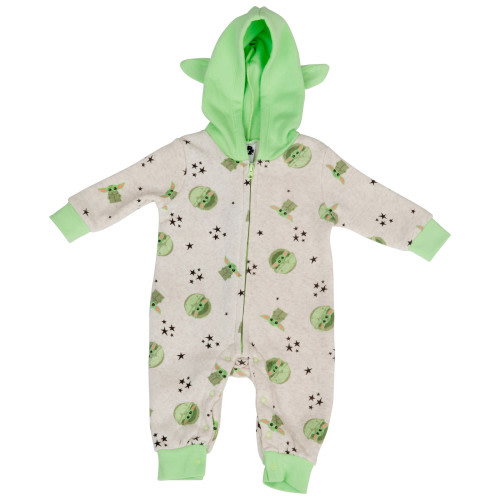 Star Wars The Child Grogu I&#039;m All Ears Hooded Romper
