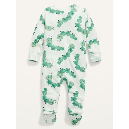 Unisex Printed Footed Sleep & Play One-Piece for Baby