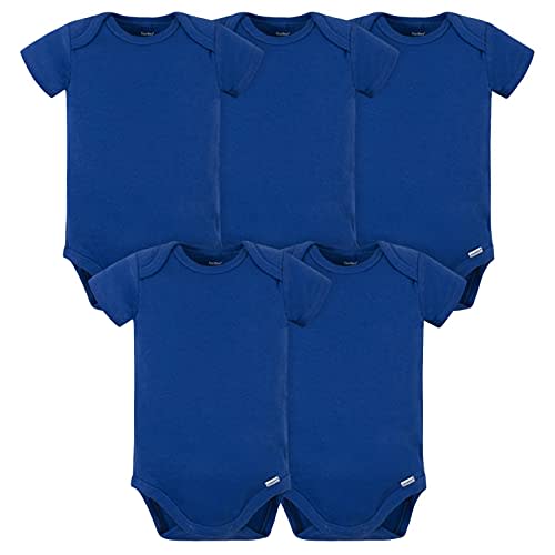 Gerber baby-boys 5 Pack Onesies Multi-packs Bundle Interlock 180 Gsm