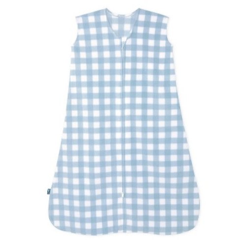 HALO Innovations SleepSack Micro-Fleece Wearable Blanket - Blue Gingham - M
