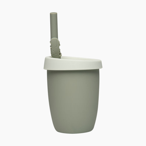 Loulou Lollipop Kids' Cup with Straw - Sage