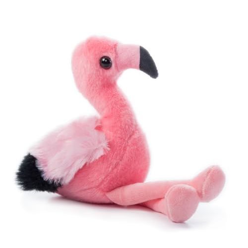 The Petting Zoo Flamingo Stuffed Animal Plushie, Gifts for Kids, Wild Onez Babiez Zoo Animals, Flamingo Plush Toy 6 inches