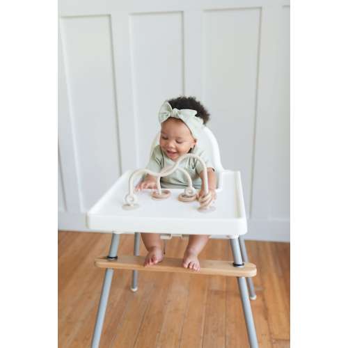 Baby Highchair Toy Silicone & Wooden Suction Highchair Toy - Etsy