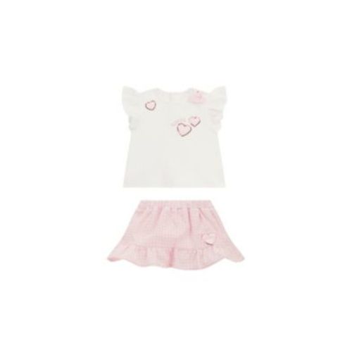 Baby Girl Short Sleeve T-Shirt and Skirt