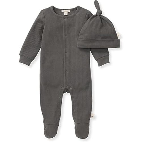 Burt's Bees Baby baby-boys Romper Jumpsuit, 100% Organic Cotton One-piece Short Sleeve Shortall, Long Sleeve Coverall