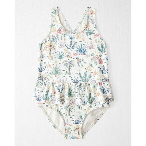 Toddler Girl Recycled Swimsuit in Tropical Paradise - Little Planet | Carter's