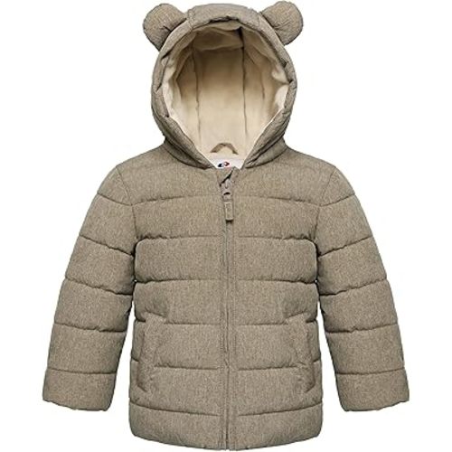 Rokka&Rolla Baby Boys' Water-Resistant Fleece Lined Puffer Jacket Winter Coat for Newborn Infant Toddler