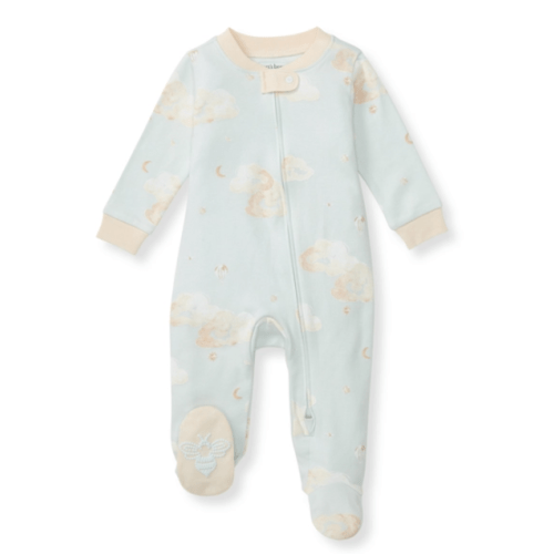 Good Night Sky Organic Cotton Sleep and Play Ice Flow