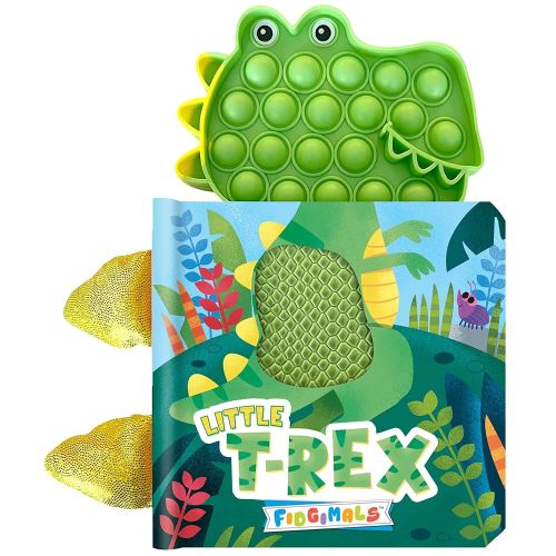 Fidgimals Little T-Rex Dinosaur Baby Book | Educational Children's Books, Sensory Board Book with Pop It Fidget Toys, Perfect Sensory Toys for ... Books I Your Sensory Fidget Dinosaur Friend