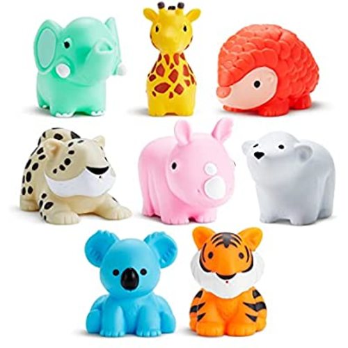 Munchkin Wild Animal Bath Toy Squirts, 8 Pack