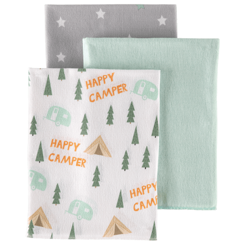 Camper Baby Receiving Blanket 3-Pack