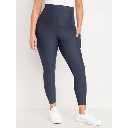 Maternity Full-Panel PowerSoft 7/8 Leggings | Old Navy