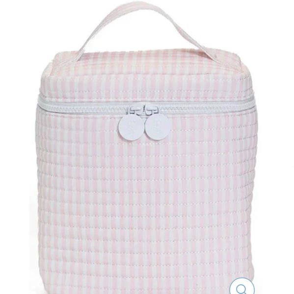 Pink Pimlico Stripe Quilted Go Go Lunch Bag