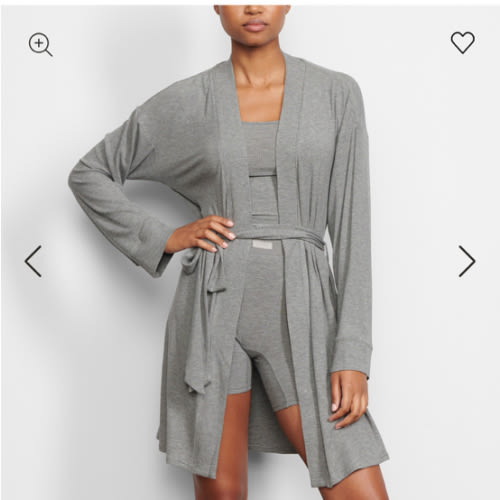 SOFT LOUNGE ROBE | HEATHER GREY