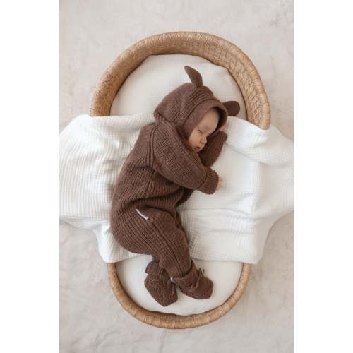 Bear Romper - Cocoa