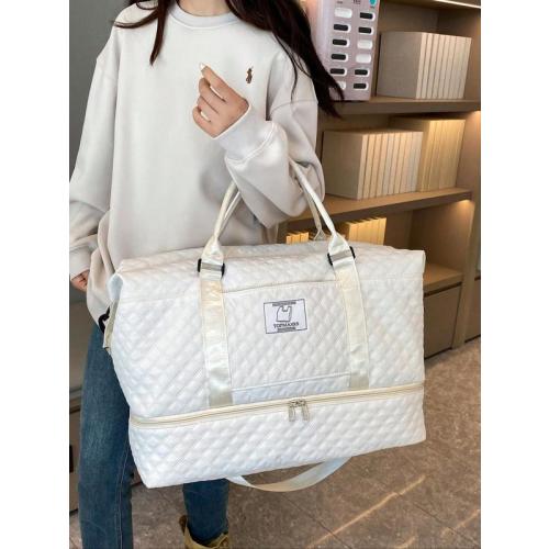 Letter Patched Design Large Capacity Durable Travel Duffel Bag, - TikTok Shop