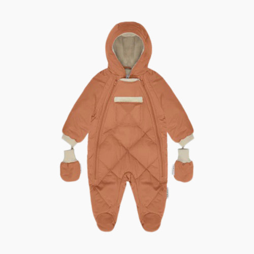 7AM Enfant Benji Snowsuit Bebe - Spice Quilted, 3-6 M