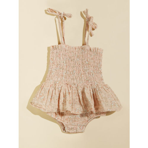 Annalee Pink Floral Smocked Skirt Bubble | Tullabee