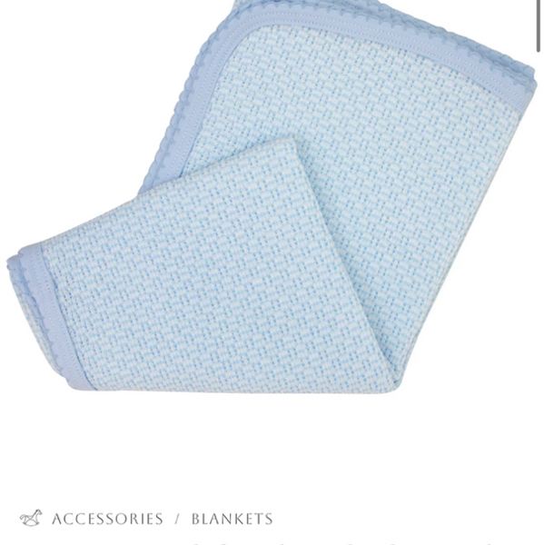 Paty Knit Solid Color Blanket with Pima Trim