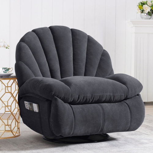 Latitude Run® Wide Modern Style Accent Swivel And Rocker Recliner Chair & Reviews | Wayfair