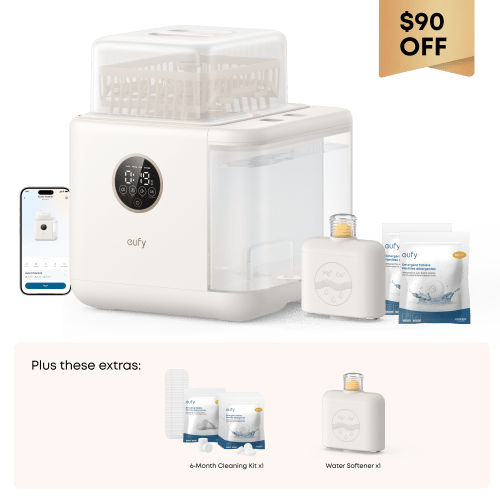 eufy Baby Bottle Washer S1 Pro + 6-Month Essential Cleaning Kit