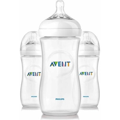 Philips Avent BPA Free Natural Polypropylene Bottle, 11 Ounce, 3 Pack