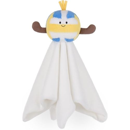 Apricot Lamb Volleyball Security Blanket for Babies, Soft Loveys for Baby Boy and Girl, 14 Inches for Infant and Toddlers