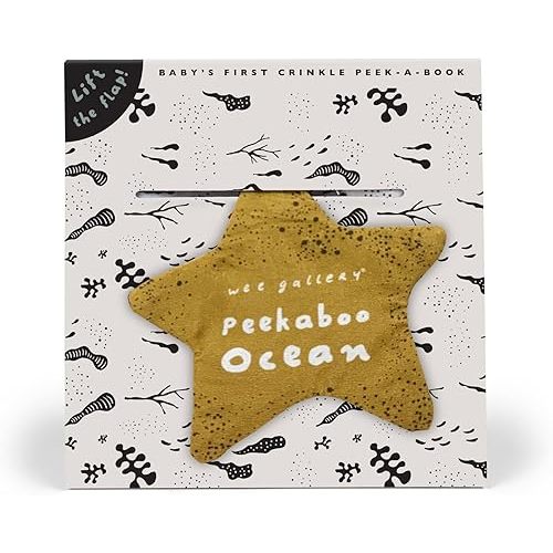 Wee Gallery Peekaboo Ocean: Baby's First Crinkle Peek-A-Book