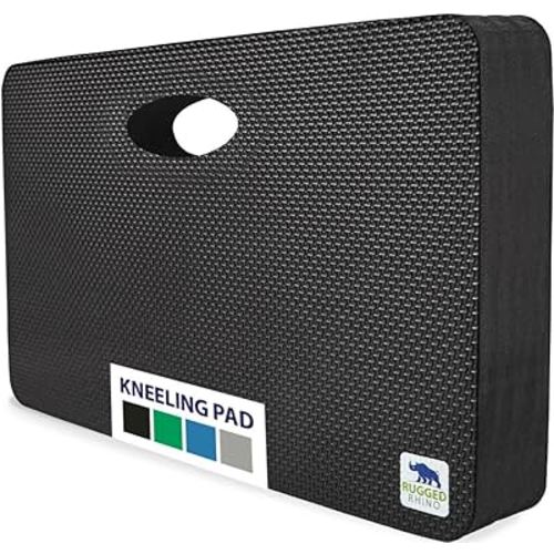 Rugged Rhino Soft Foam Kneeling Pad, Thick Knee Mat Resists Water, Durable Shock Absorbent Pads, Comfortable Strong Rebound, Gardening, Mechanic Tools, Bath Tub Essentials