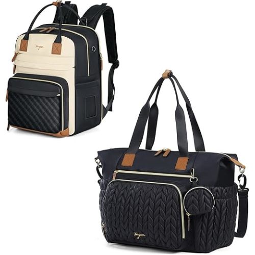 Baby Diaper Bag for Mom and Dad, Baby Diaper Bag Tote, Diaper Bag Backpack with Changing Pad, Travel Baby Bag