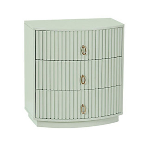Linon Kara Drawer Nightstand Sage Green