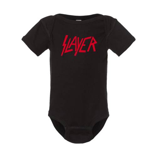 Slayer Thrash Metal Rock & Roll Black Baby Bodysuit and Infant Onesie
