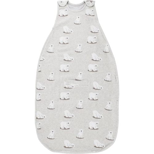 Woolino 4 Season Baby Sleep Sack - Ultimate Merino Wool and Organic Cotton Baby Sleeping Bag - Two-Way Zipper Adjustable Universal Size Sleep Sack for Baby (2-24 Months) - Polar Bear - Polar Bears