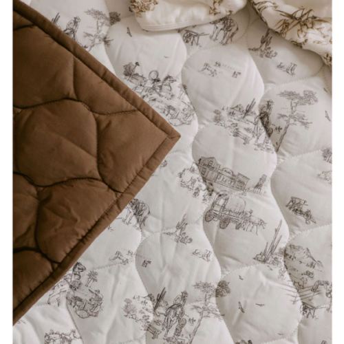 Western Toile Quilted Playmat