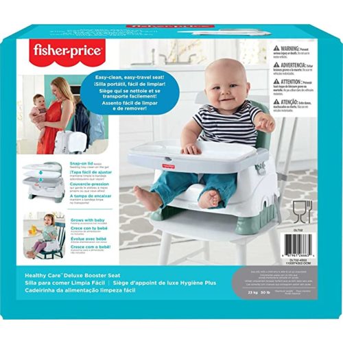 Fisher-Price Baby Portable Baby & Toddler Dining Chair, Healthy Care Deluxe Booster Seat