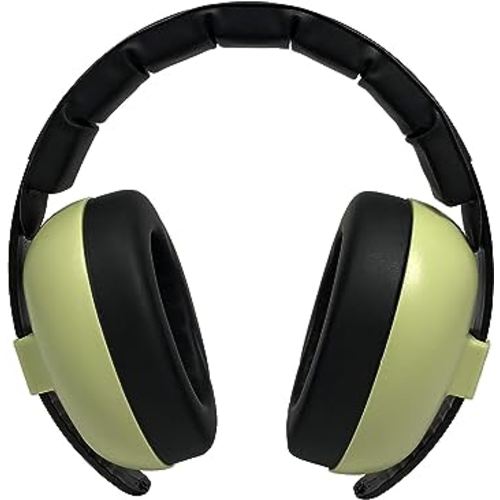 Baby Banz Earmuffs Infant Hearing Protection – Ages 0-2+ Years – THE BEST EARMUFFS FOR BABIES & TODDLERS – Industry Leading Noise Reduction Rating – Soft & Comfortable – Baby Ear Protection Leaf Green