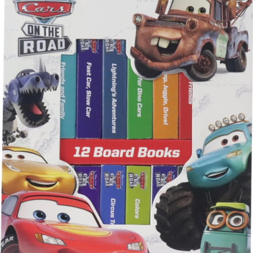 Disney Pixar Cars Lightning McQueen, Mater, and More! - My First Library Board Book Block 12-Book Set - First Words, Alphabet, Numbers, and More! Baby Books - PI Kids