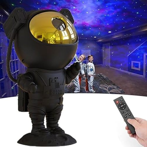 SFOUR Astronaut Galaxy Projector Night Light,Lights for Bedroom,Kids Room Decor Aesthetic, Adjustable Head Angle,Gift for Kids Adults Home Party Ceiling Decor,Christmas Gift