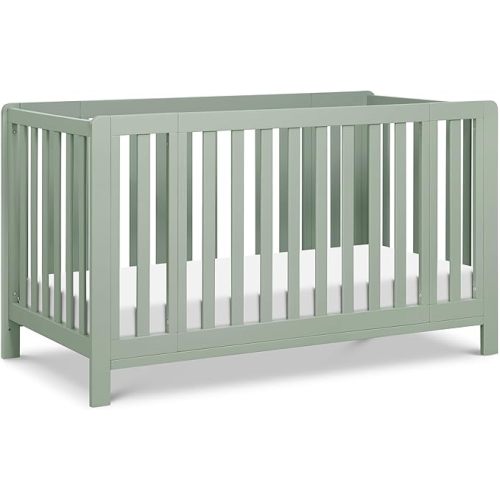 Carter's by Davinci Colby Grow 6-in-1 Convertible Crib - Portable Bassinet, Full-Size Baby Crib w/Removable Wheels, Toddler Bed, Junior, Full-Size Bed, GREENGUARD Gold Certified, 4 Adjustable Heights