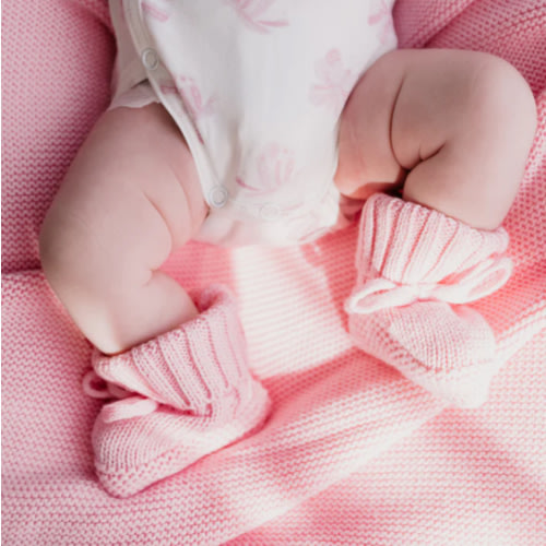 Knitted Booties | Marshmallow – Little and Fern