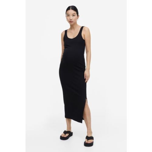 MAMA Ribbed Sleeveless Dress