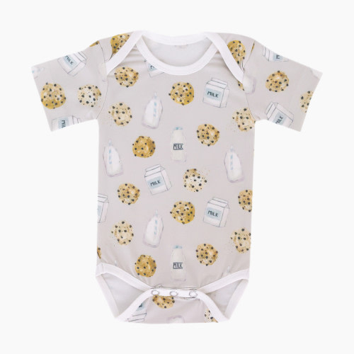 Copper Pearl Printed Short Sleeve Bodysuit - Chip, 3-6 M