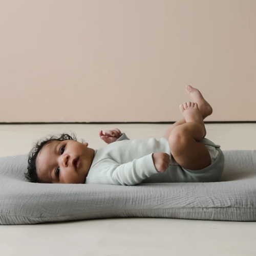 Lounger Curve Muslin Cover | Stone