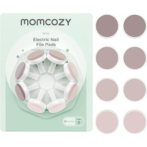 Momcozy Baby Nail Trimmer Replacement Pads, Electric Nail Trimmer Grinding Pads for Momcozy Electric Nail Trimmer Use Only, 8 Counts Replacement Pads, Pink