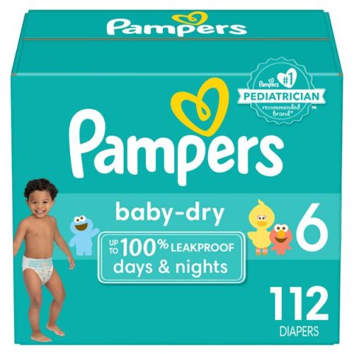 Pampers Baby Dry Diapers Pack - Size 6 - 112ct