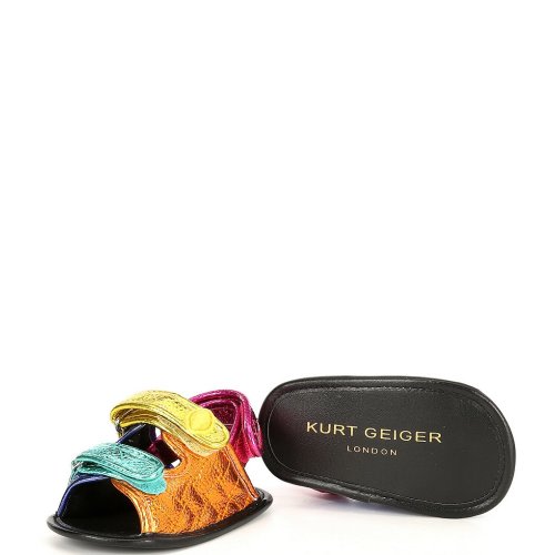 Kurt Geiger London Girls' Orson Sandal Crib Shoes (Infant)