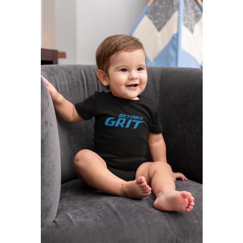 Grit Detroit Football Hard Knocks Infant One-Piece Romper Bodysuit and Toddler T-shirt