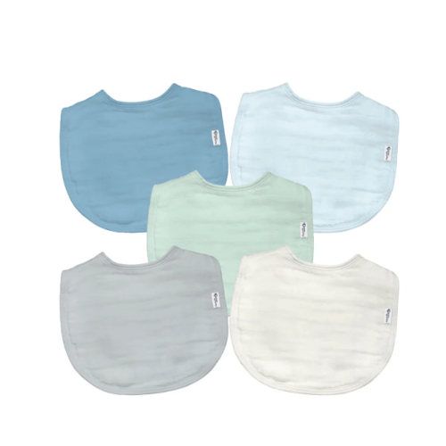 green sprouts® Muslin Bibs made from Organic Cotton (5 pack)